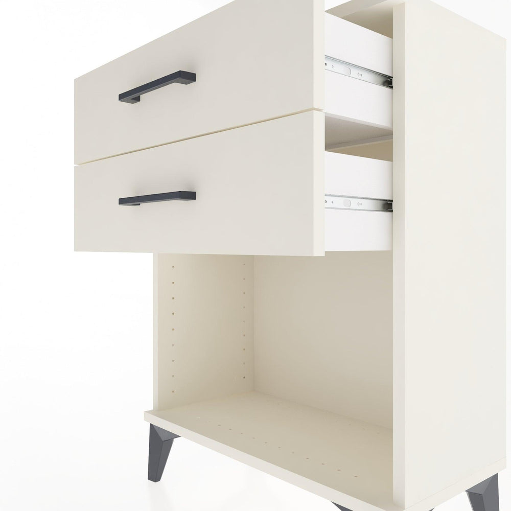 Woodntry Modüler Komodin Aytaşı 60x30x68 cm Çekmeceli ve Raflı CR2-1