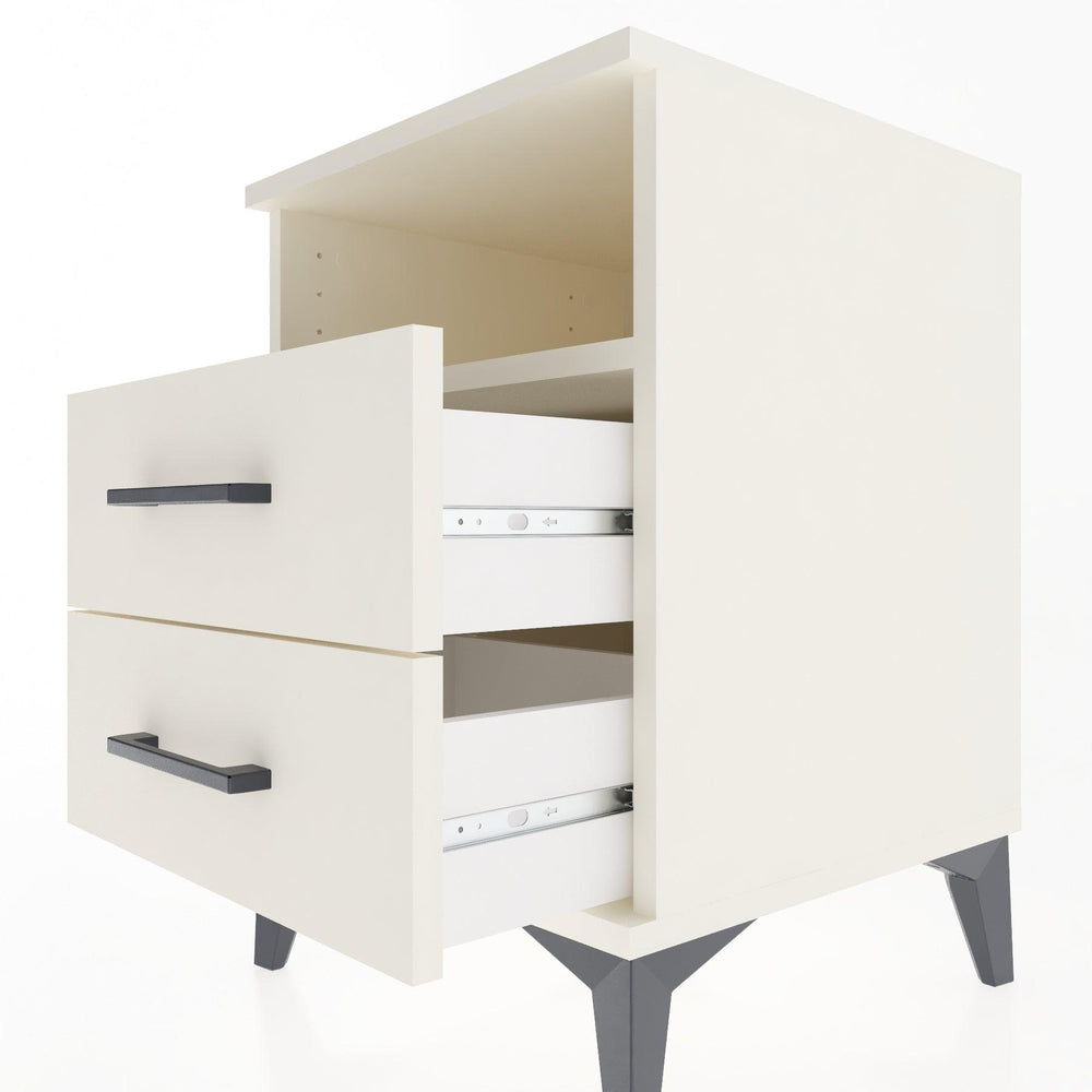 Woodntry Modular Nightstand Moonstone 44x44x52 cm with Drawer and Shelf CR2-1