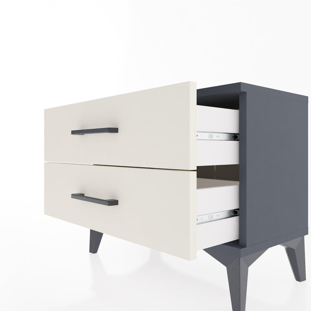 Woodntry Modular Nightstand Anthracite 60x30x36 cm Drawer C2-2