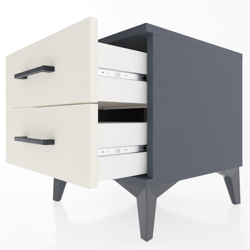 Woodntry Modular Nightstand Anthracite 44x44x36 cm Drawer C2-2