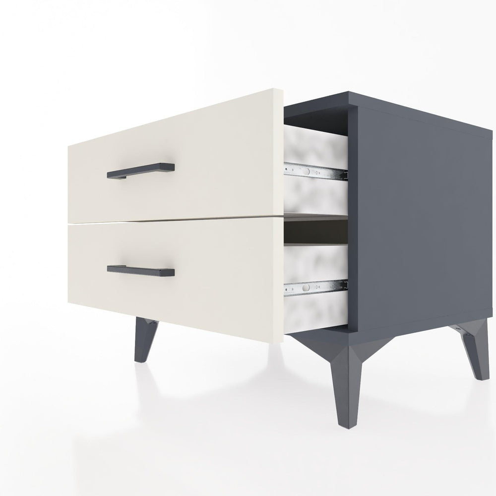 Woodntry Modüler Komodin Antrasit 60x44x68 cm Çekmeceli C2-2