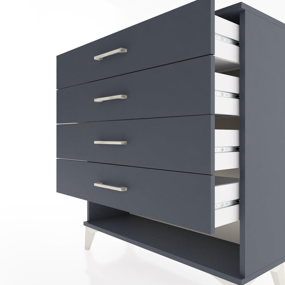 Woodntry Modular Dresser Anthracite 88x30x84 cm with Drawers and Shelves CR2-2