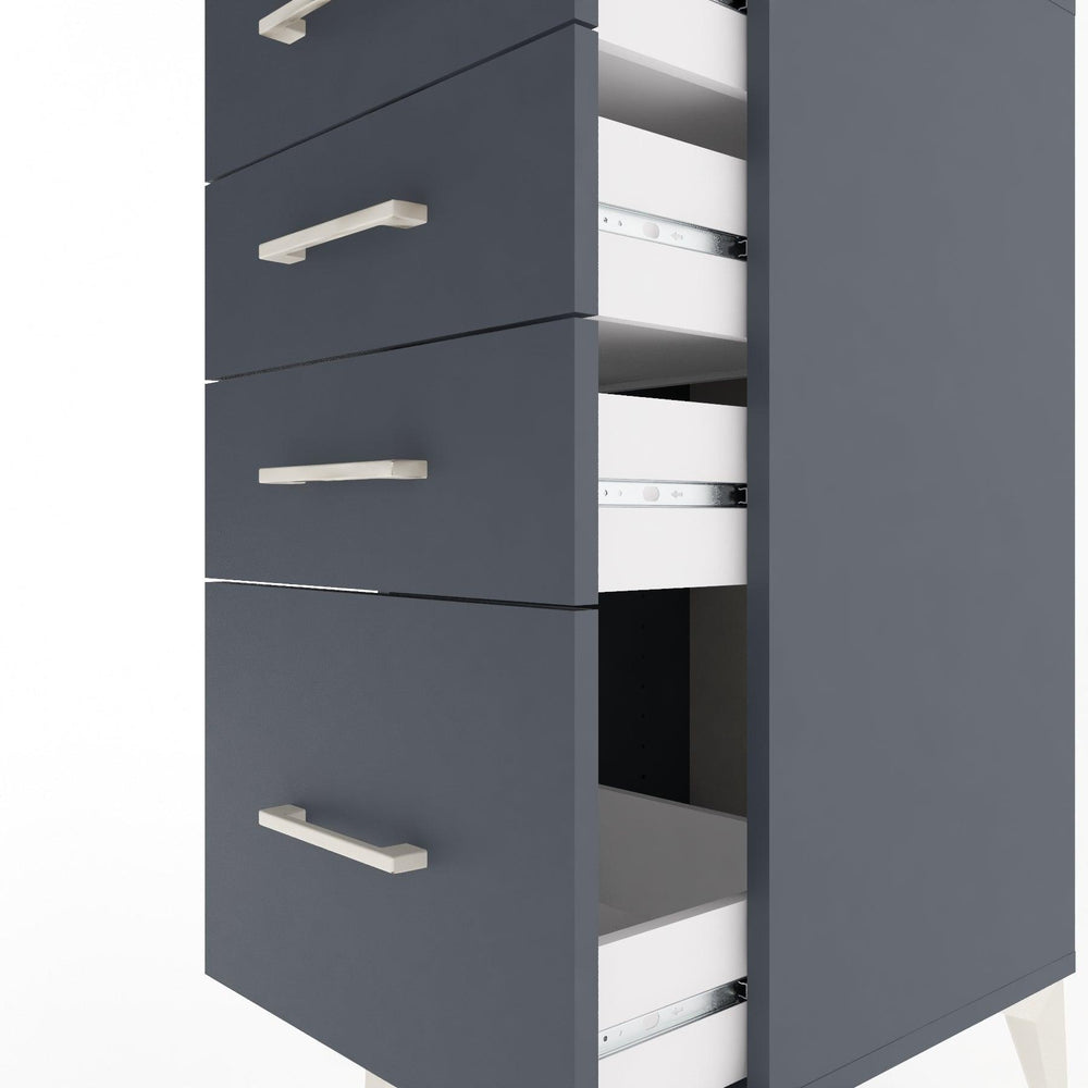 Woodntry Modular Nightstand Anthracite 44x44x84 cm Drawer C2-2