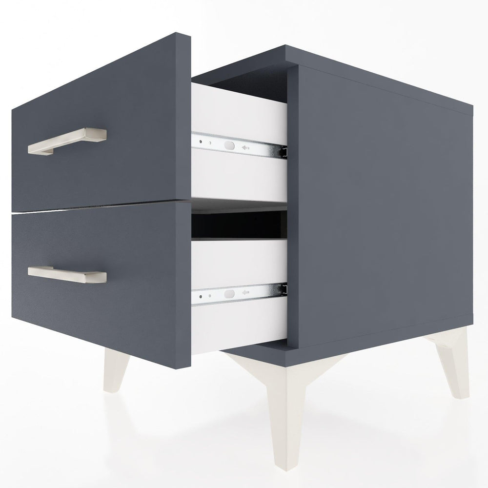 Woodntry Modular Nightstand Anthracite 44x44x36 cm Drawer C2-2