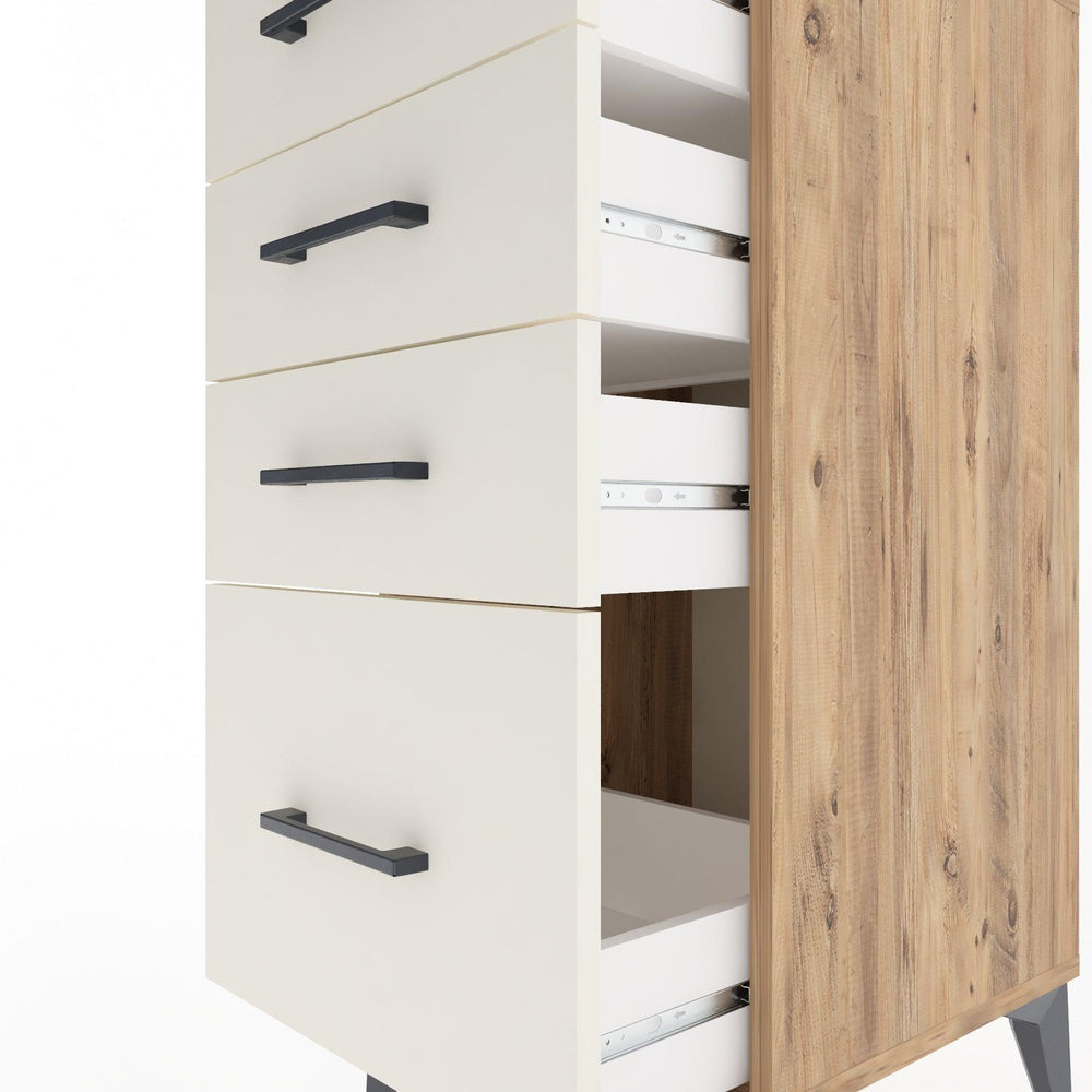 Woodntry Modular Nightstand Pine 44x44x84 cm Drawer C2-3