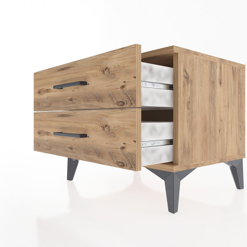 Woodntry Modular Nightstand Pine 60x44x68 cm Drawer C2-3