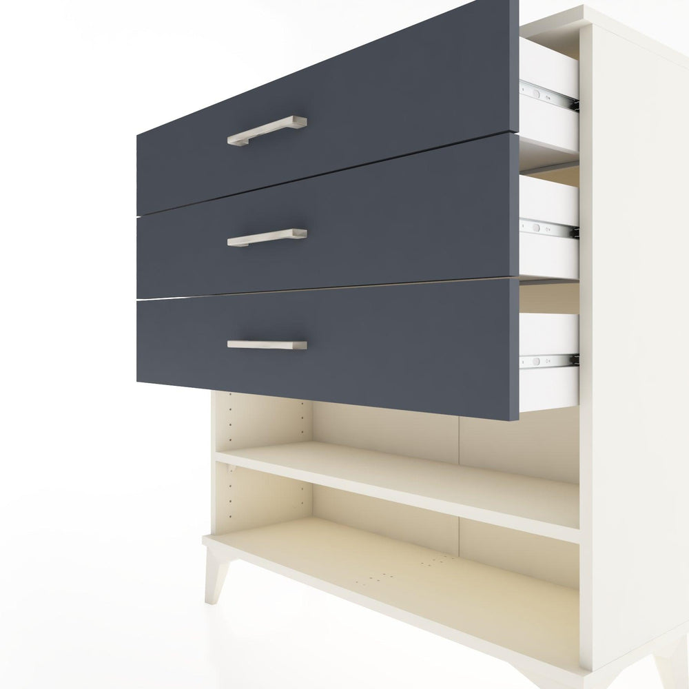 Woodntry Modular Dresser Moonstone 88x30x84 cm with Drawers and Shelves CR3-1 