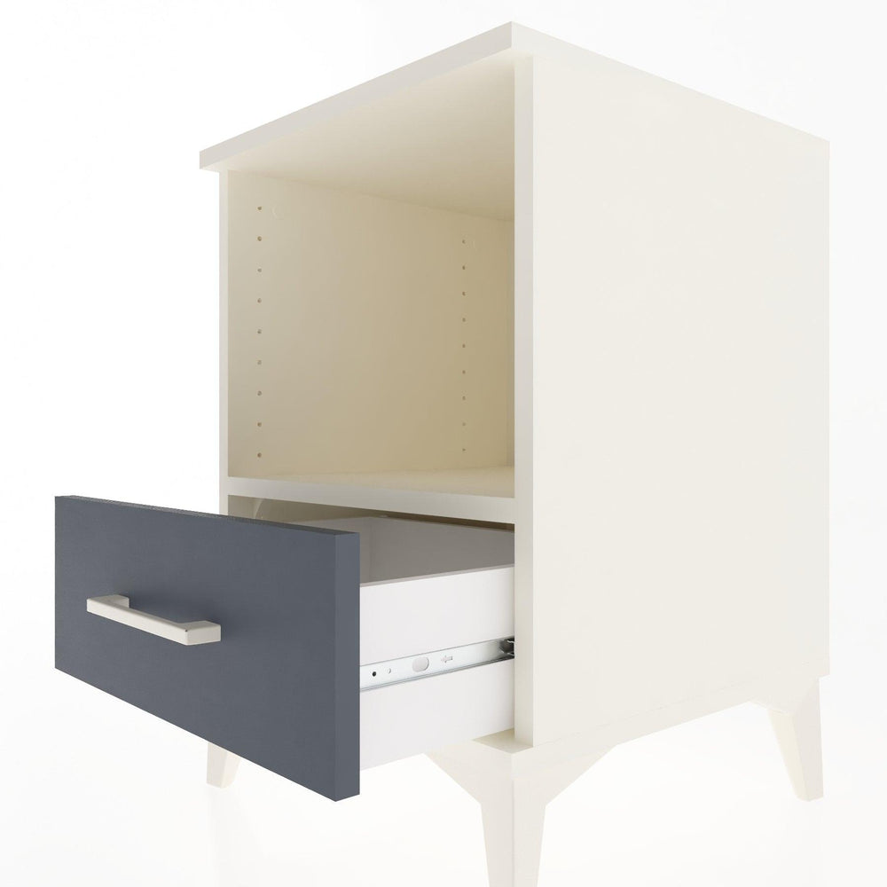 Woodntry Modular Nightstand Moonstone 44x44x52 cm with Drawer and Shelf CR3-1