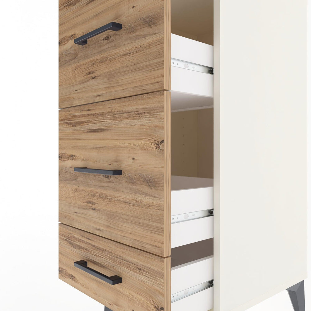 Woodntry Modular Nightstand Moonstone 44x44x84 cm Drawer C3-1