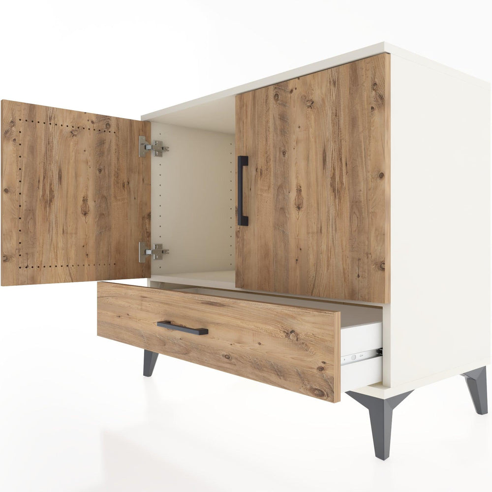 Woodntry Modüler Şifonyer Aytaşı 88x44x68 cm Kapaklı ve Çekmeceli KC3-1