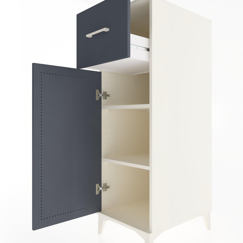 Woodntry Modüler Dolap Aytaşı 44x59x122 cm Kapaklı ve Çekmeceli KC4-1