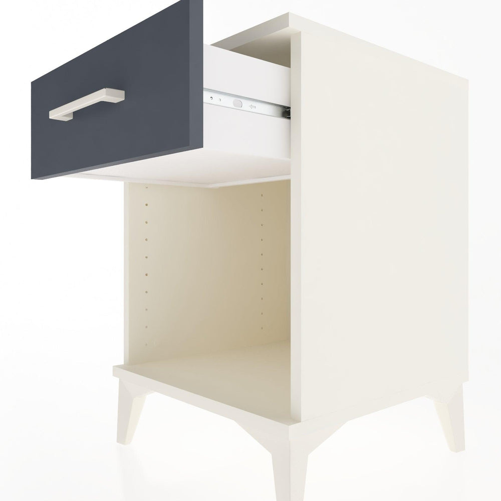 Woodntry Modular Nightstand Moonstone 44x44x52 cm with Drawer and Shelf CR4-1