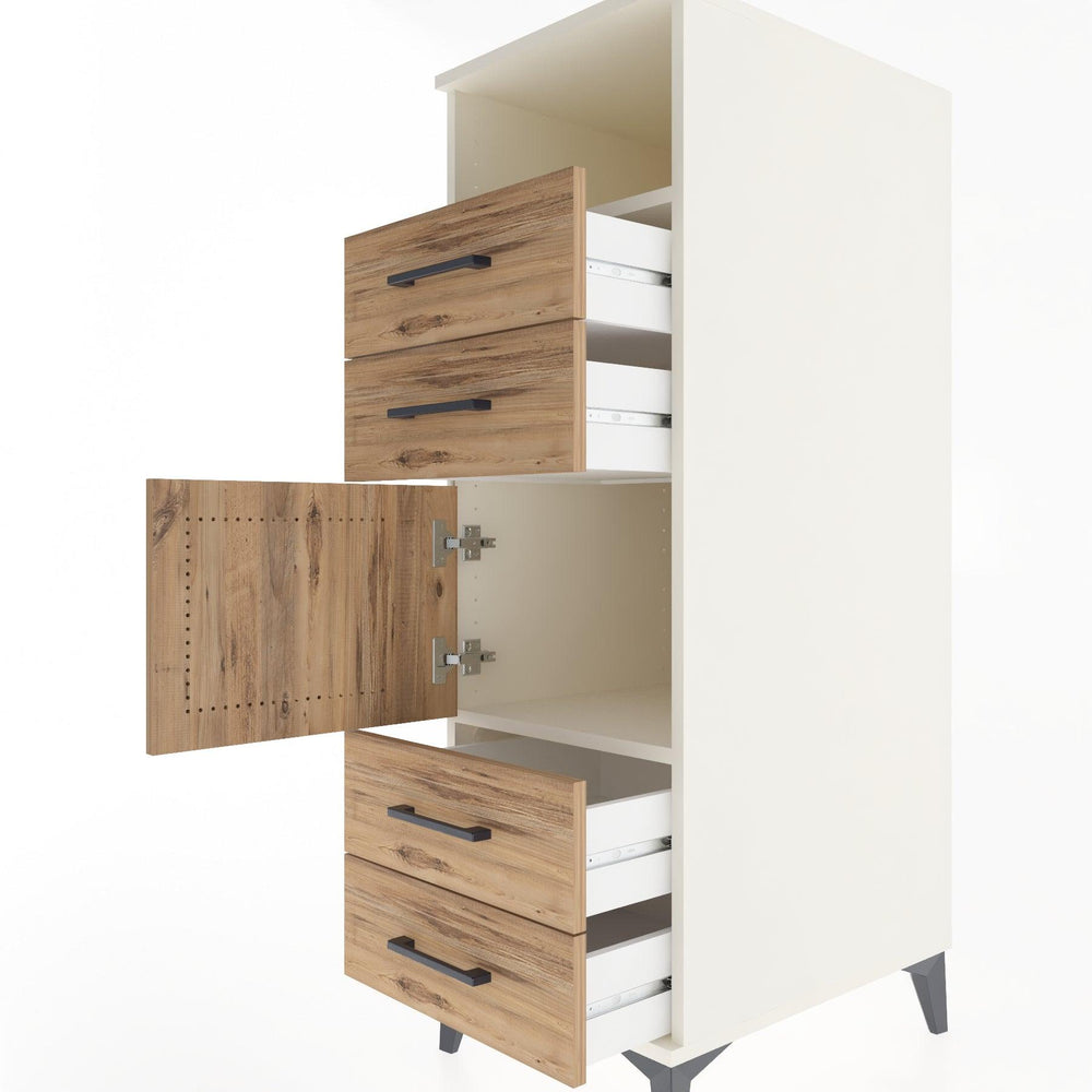 Woodntry Modular Cabinet Moonstone 44x30x122 cm Functional F54-1