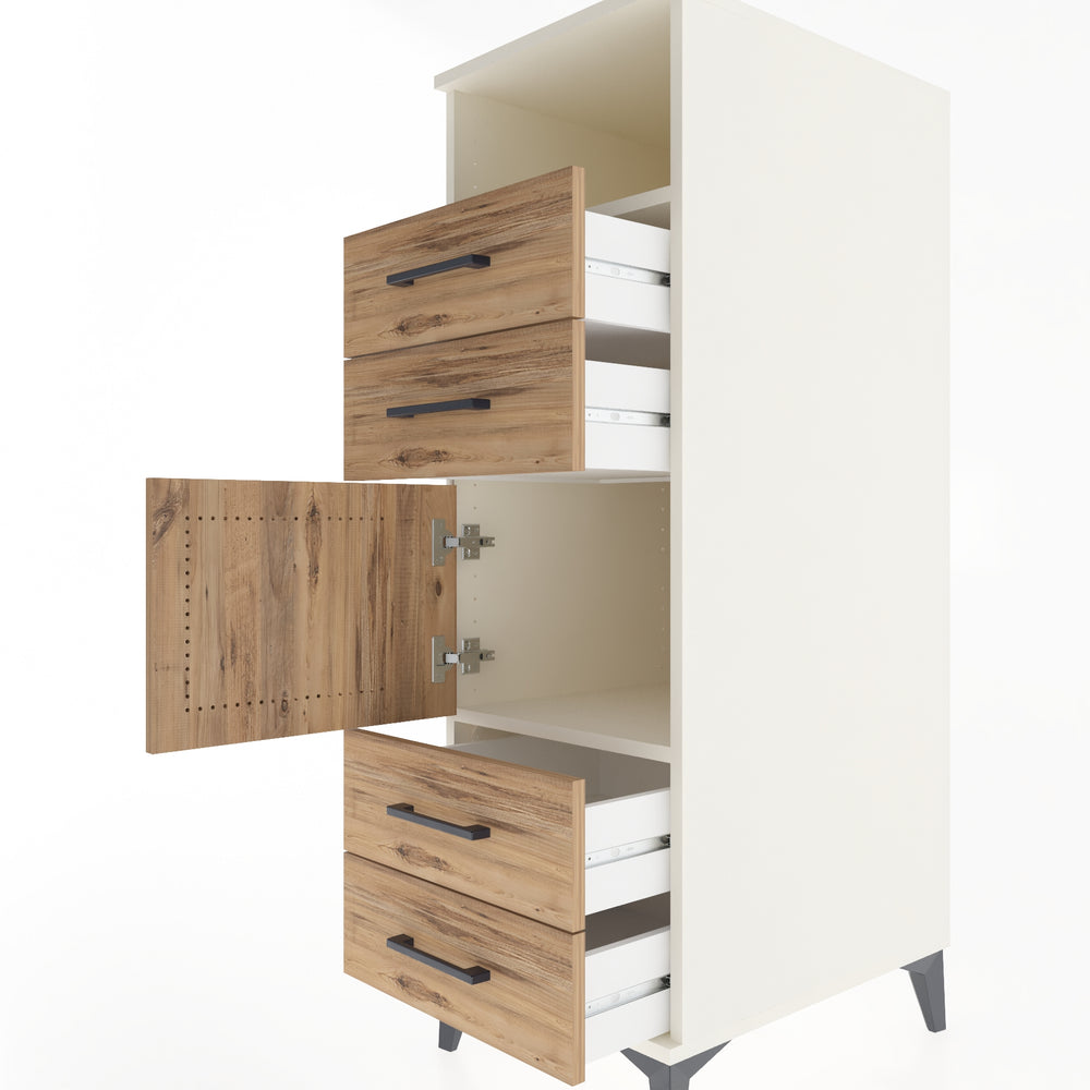 Woodntry Modular Cabinet Moonstone 44x59x122 cm Functional F54-1