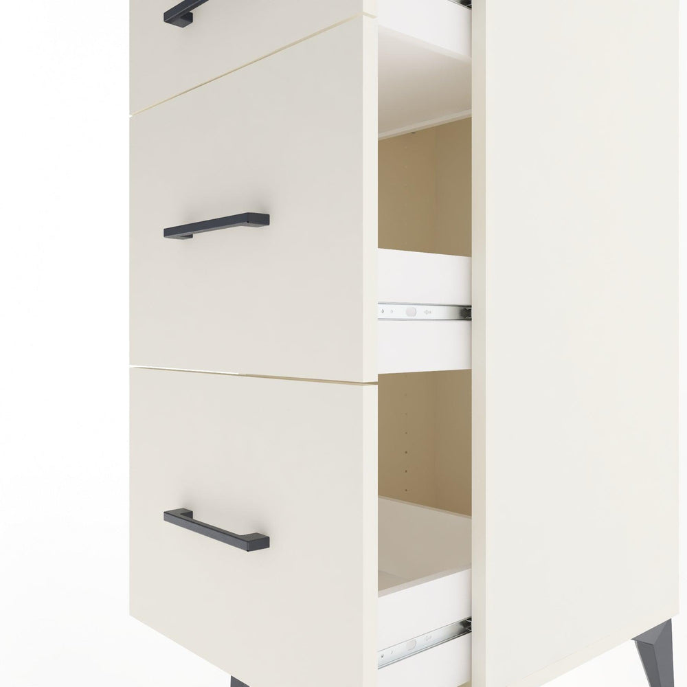 Woodntry Modüler Komodin Aytaşı 44x44x84 cm Çekmeceli C4-1