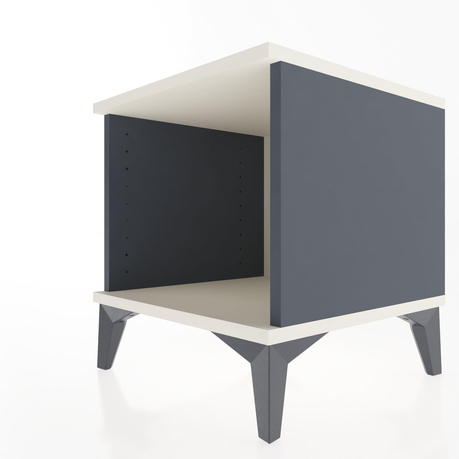 Woodntry Modular Nightstand Anthracite 44x44x36 cm Shelf R4-2