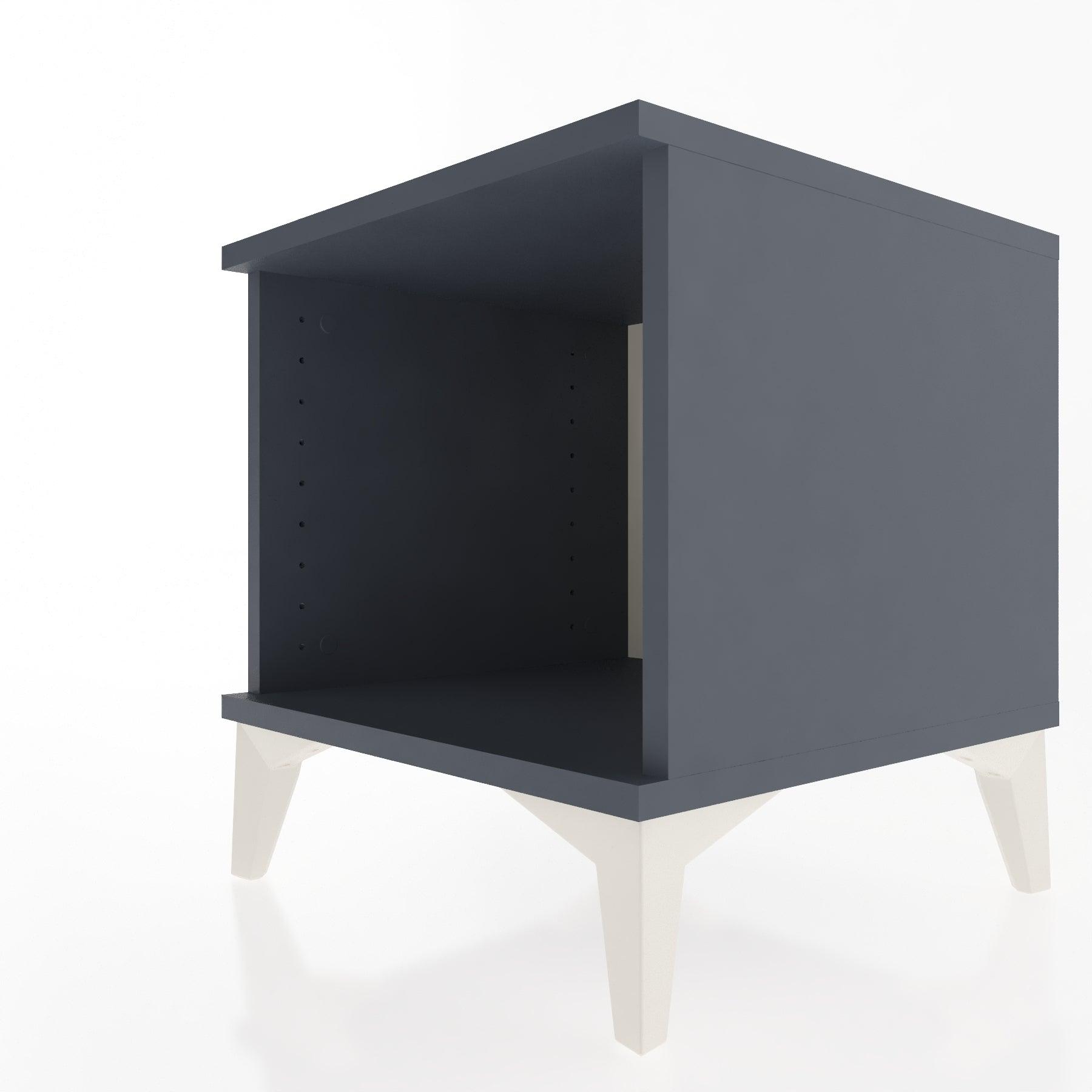 Woodntry Modular Nightstand Anthracite 44x44x36 cm Shelf R4-2