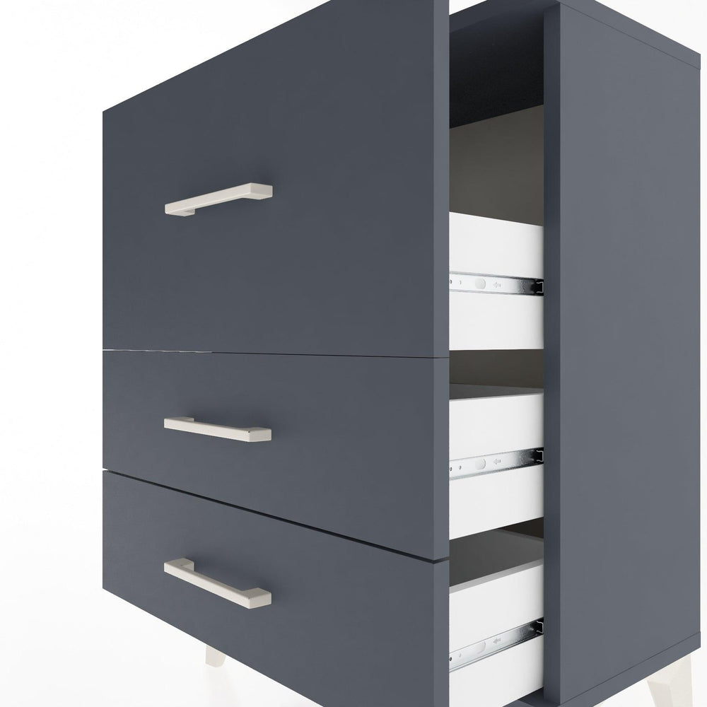 Woodntry Modular Nightstand Anthracite 60x30x68 cm Drawer C4-2