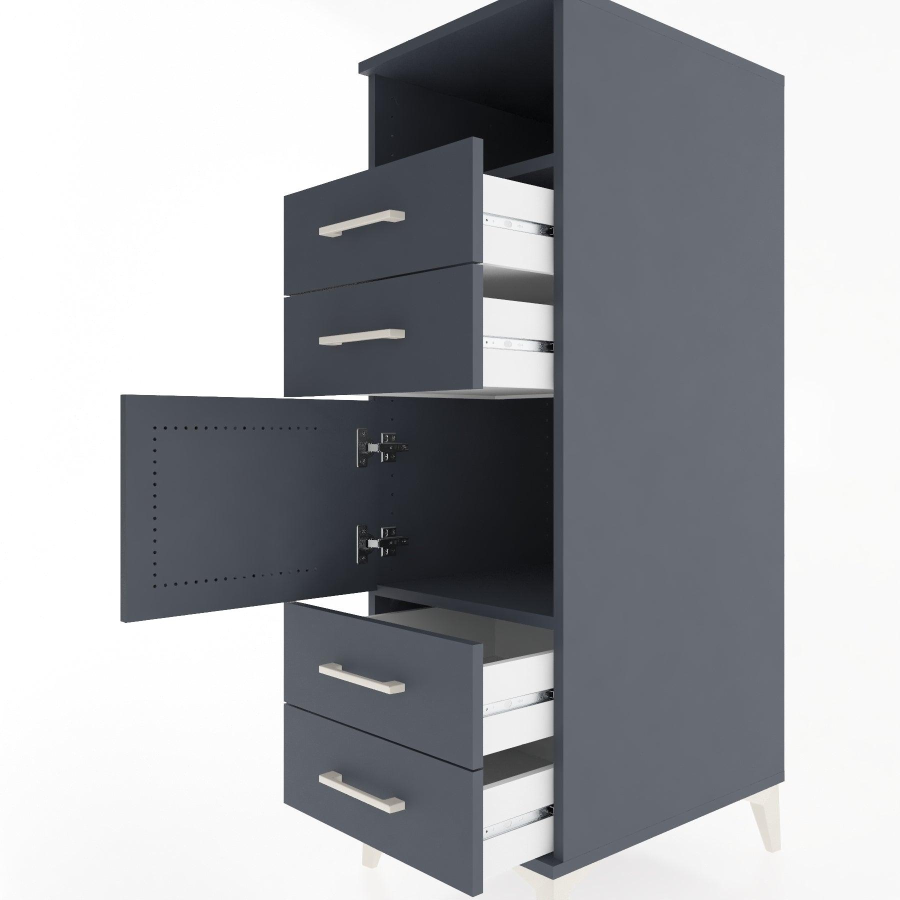 Woodntry Modular Cabinet Anthracite 44x30x122 cm Functional F54-2
