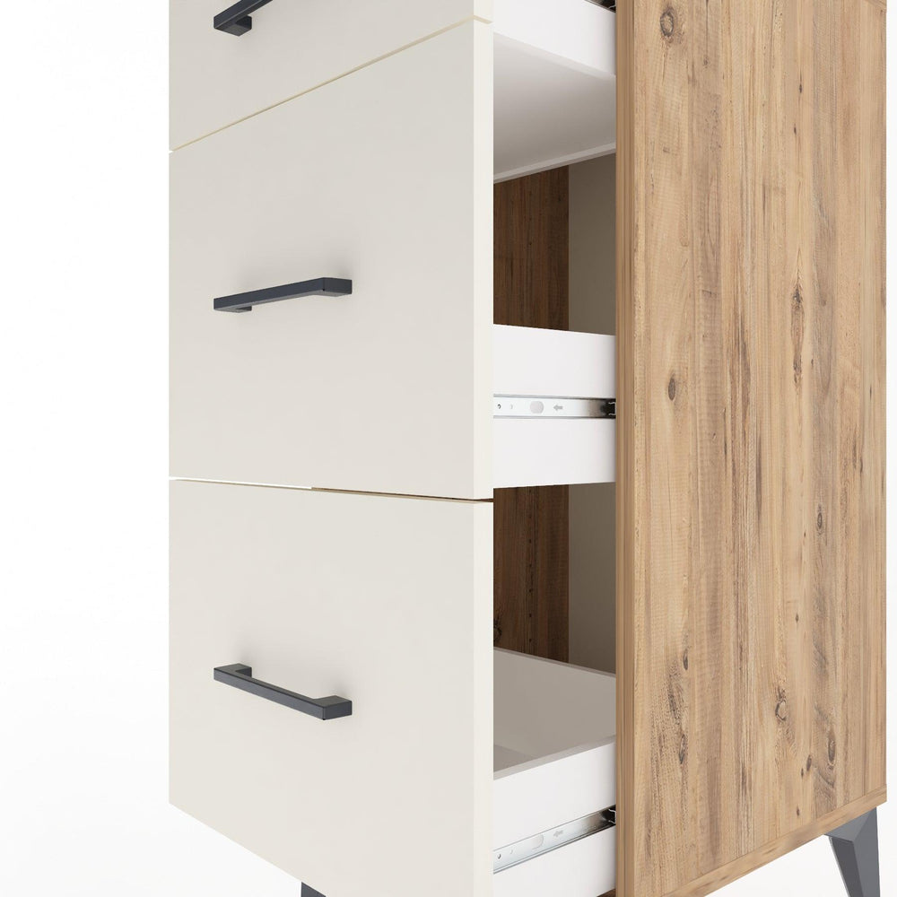 Woodntry Modular Nightstand Pine 44x44x84 cm Drawer C4-3