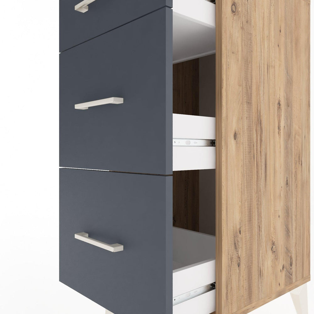 Woodntry Modular Nightstand Pine 44x44x84 cm Drawer C4-3