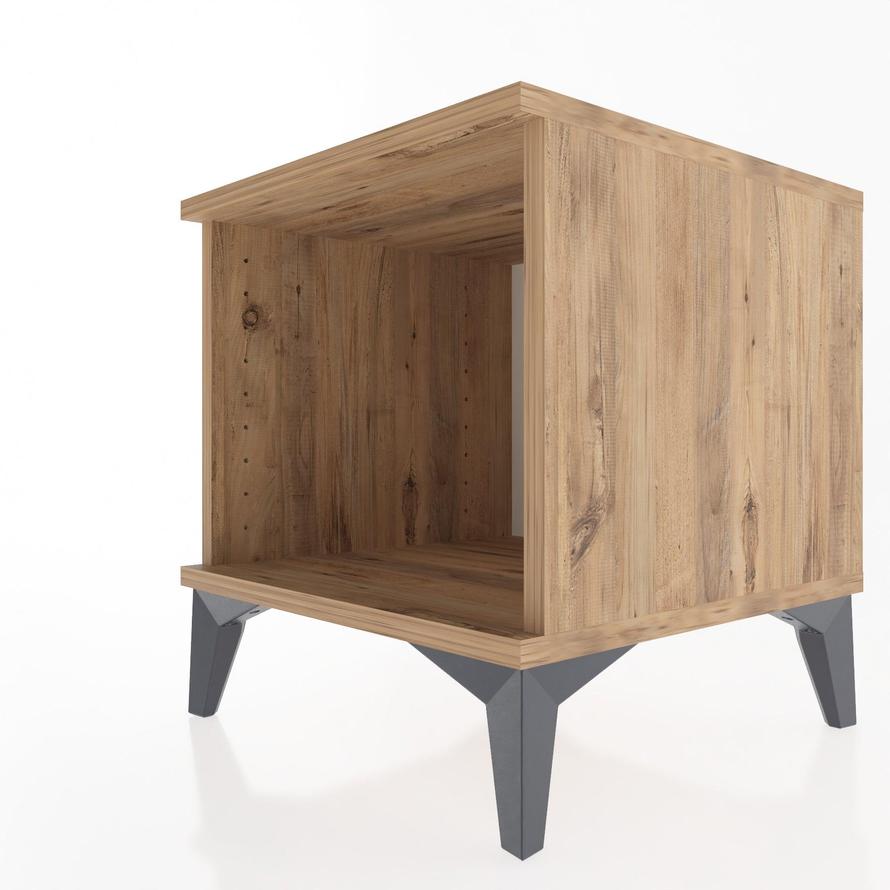 Woodntry Modular Nightstand Pine 44x44x36 cm Shelf R4-3
