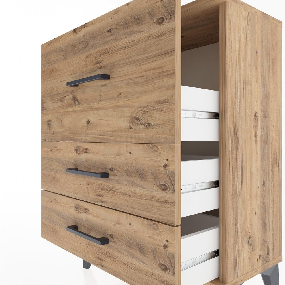 Woodntry Modular Nightstand Pine 60x30x68 cm Drawer C4-3