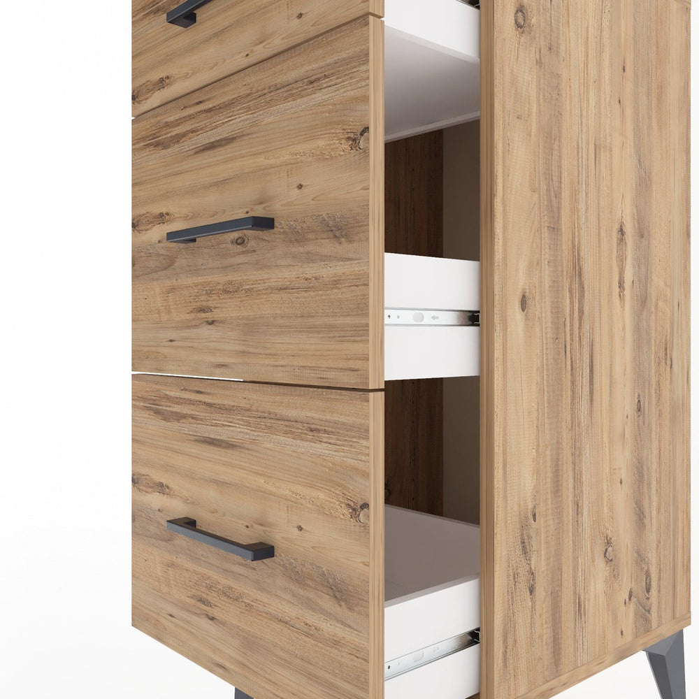 Woodntry Modular Nightstand Pine 44x44x84 cm Drawer C4-3