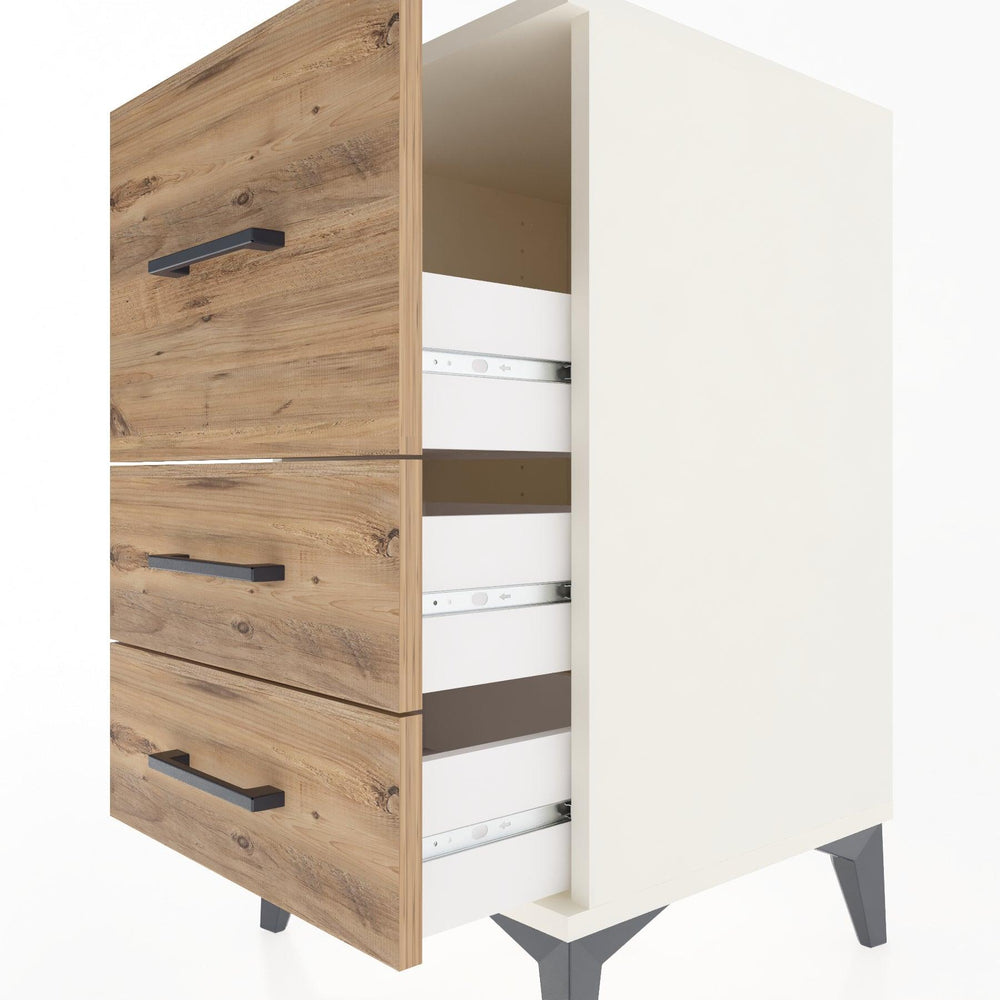 Woodntry Modular Nightstand Moonstone 44x44x68 cm Drawer C5-1