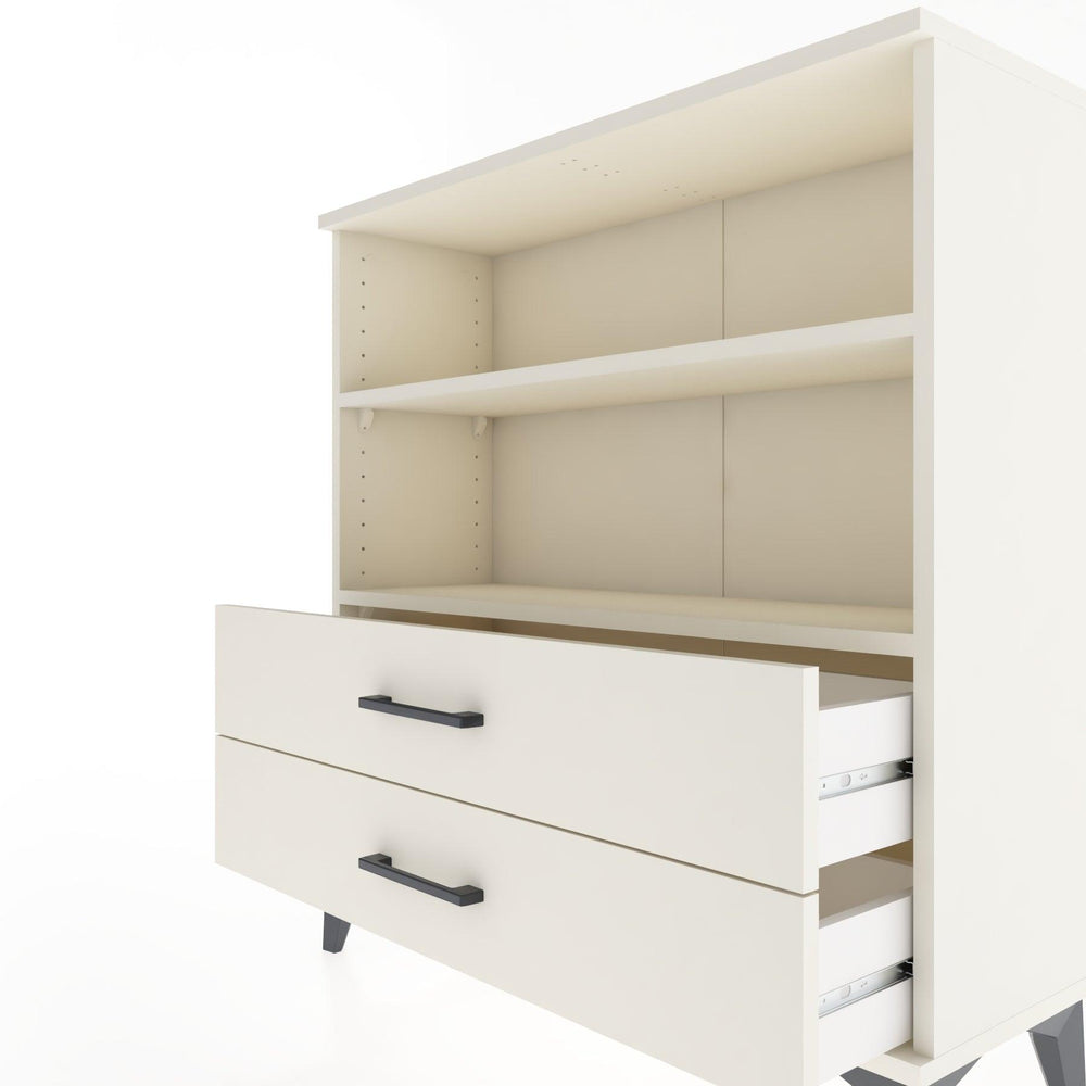 Woodntry Modüler Şifonyer Aytaşı 88x30x84 cm Çekmeceli ve Raflı CR5-1