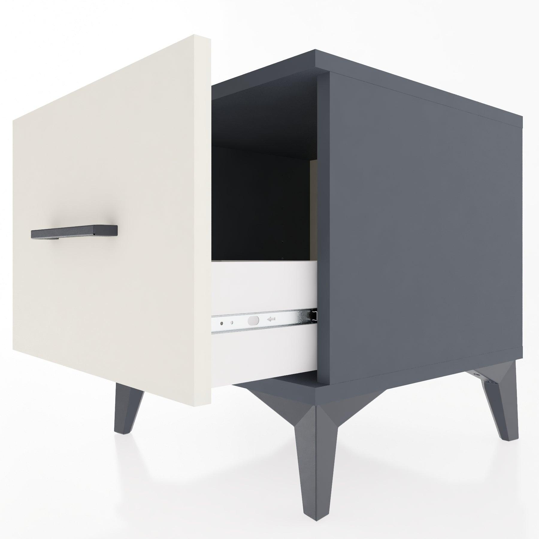Woodntry Modular Nightstand Anthracite 44x44x36 cm Drawer C5-2