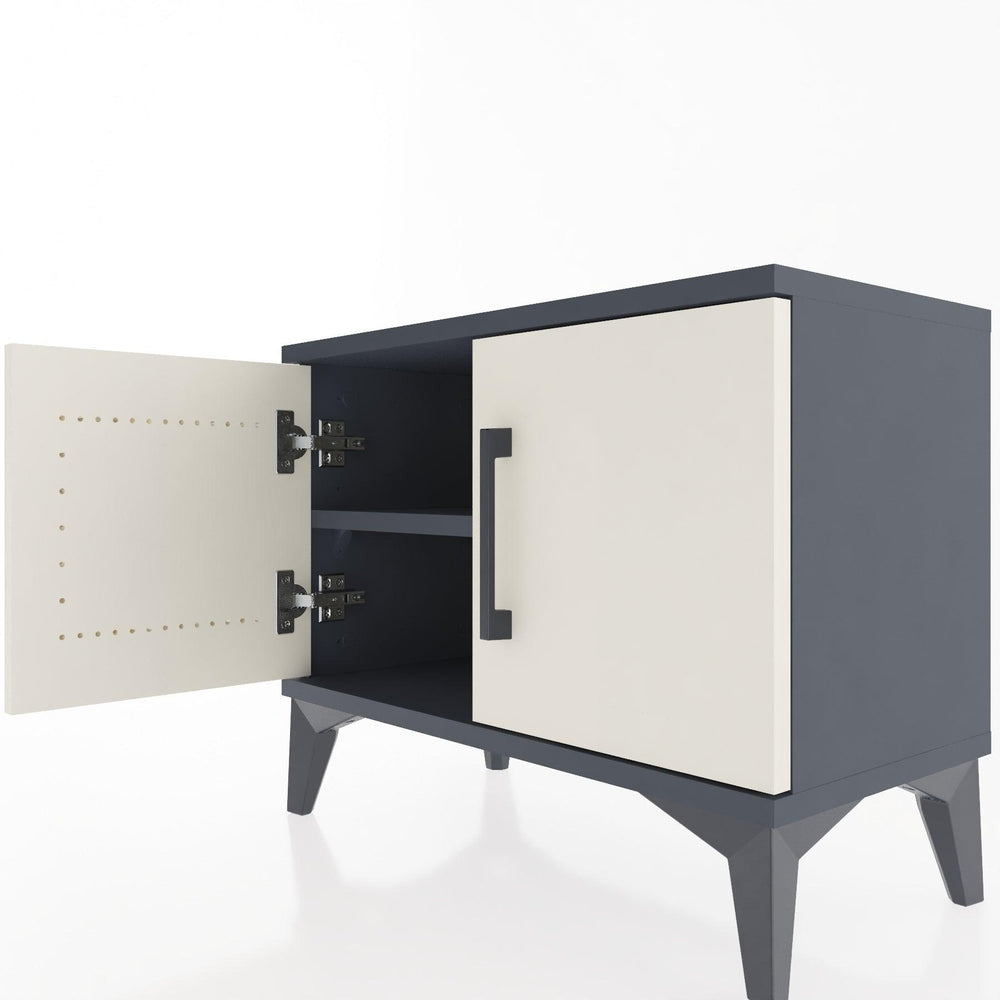 Woodntry Modular Nightstand Anthracite 60x30x36 cm with Lid K5-2