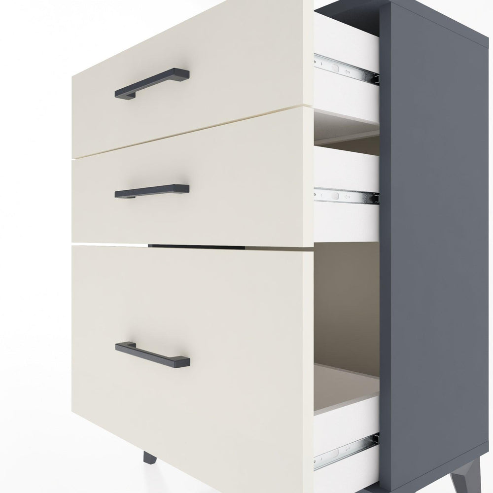 Woodntry Modular Nightstand Anthracite 60x30x68 cm Drawer C5-2