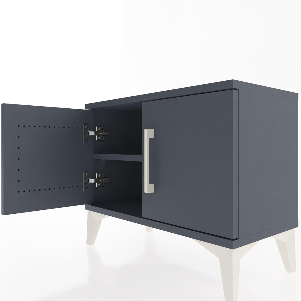 Woodntry Modular Nightstand Anthracite 60x30x36 cm with Lid K5-2