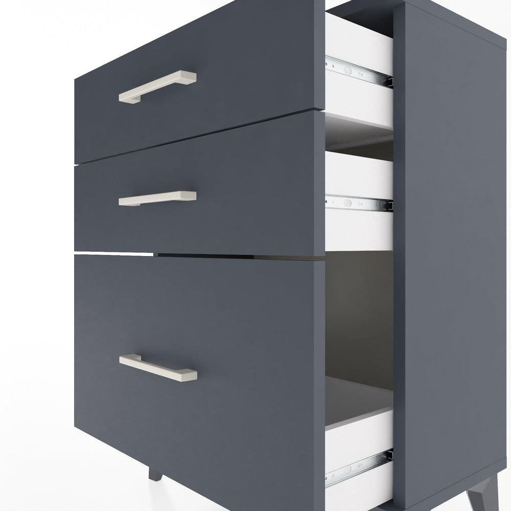 Woodntry Modular Nightstand Anthracite 60x30x68 cm Drawer C5-2