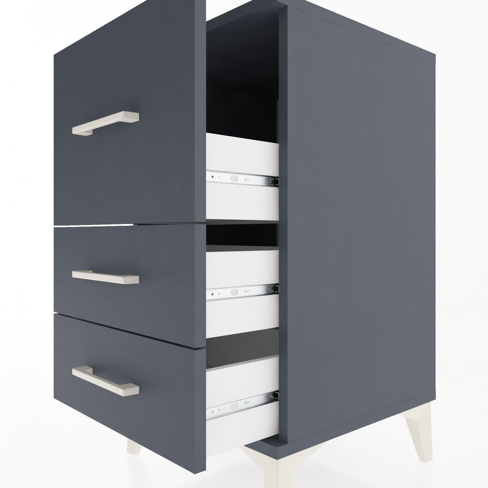 Woodntry Modular Nightstand Anthracite 44x44x68 cm Drawer C5-2