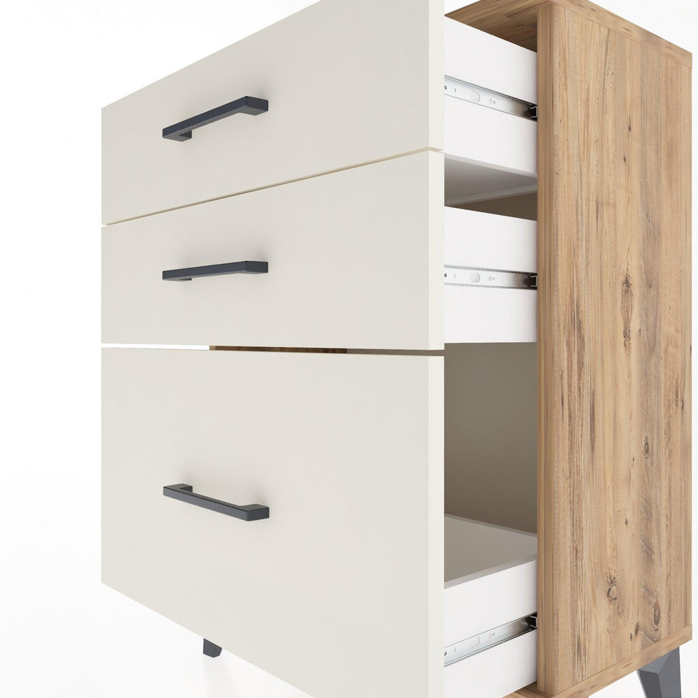 Woodntry Modular Nightstand Pine 60x30x68 cm Drawer C5-3