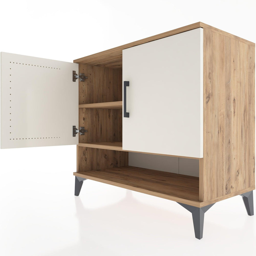 Woodntry Modüler Şifonyer Çam 88x44x68 cm Kapaklı ve Raflı KR5-3