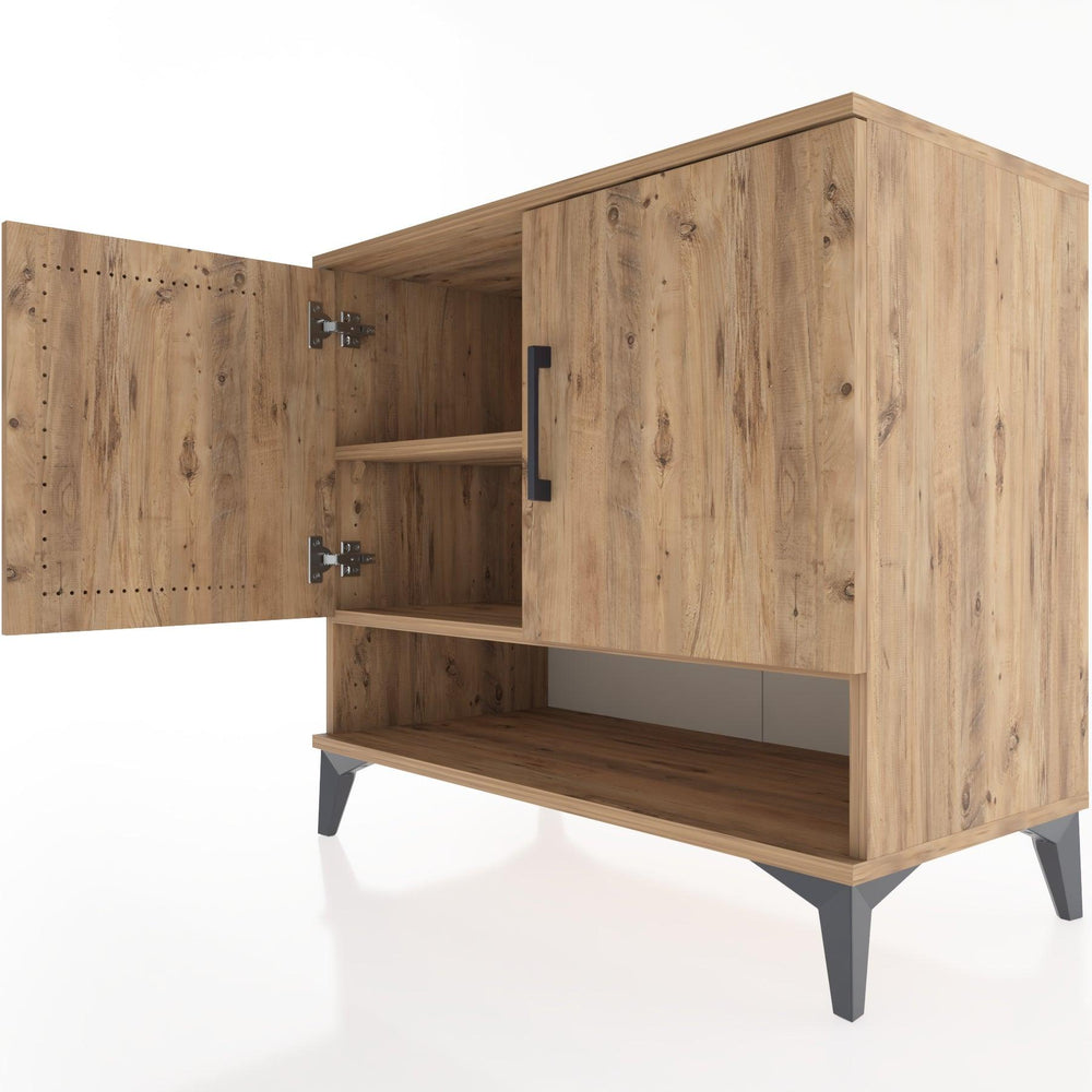 Woodntry Modüler Şifonyer Çam 88x44x68 cm Kapaklı ve Raflı KR5-3