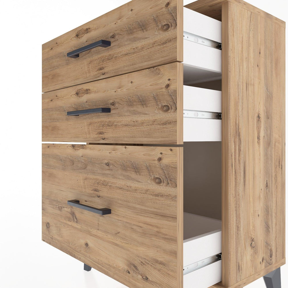 Woodntry Modular Nightstand Pine 60x30x68 cm Drawer C5-3