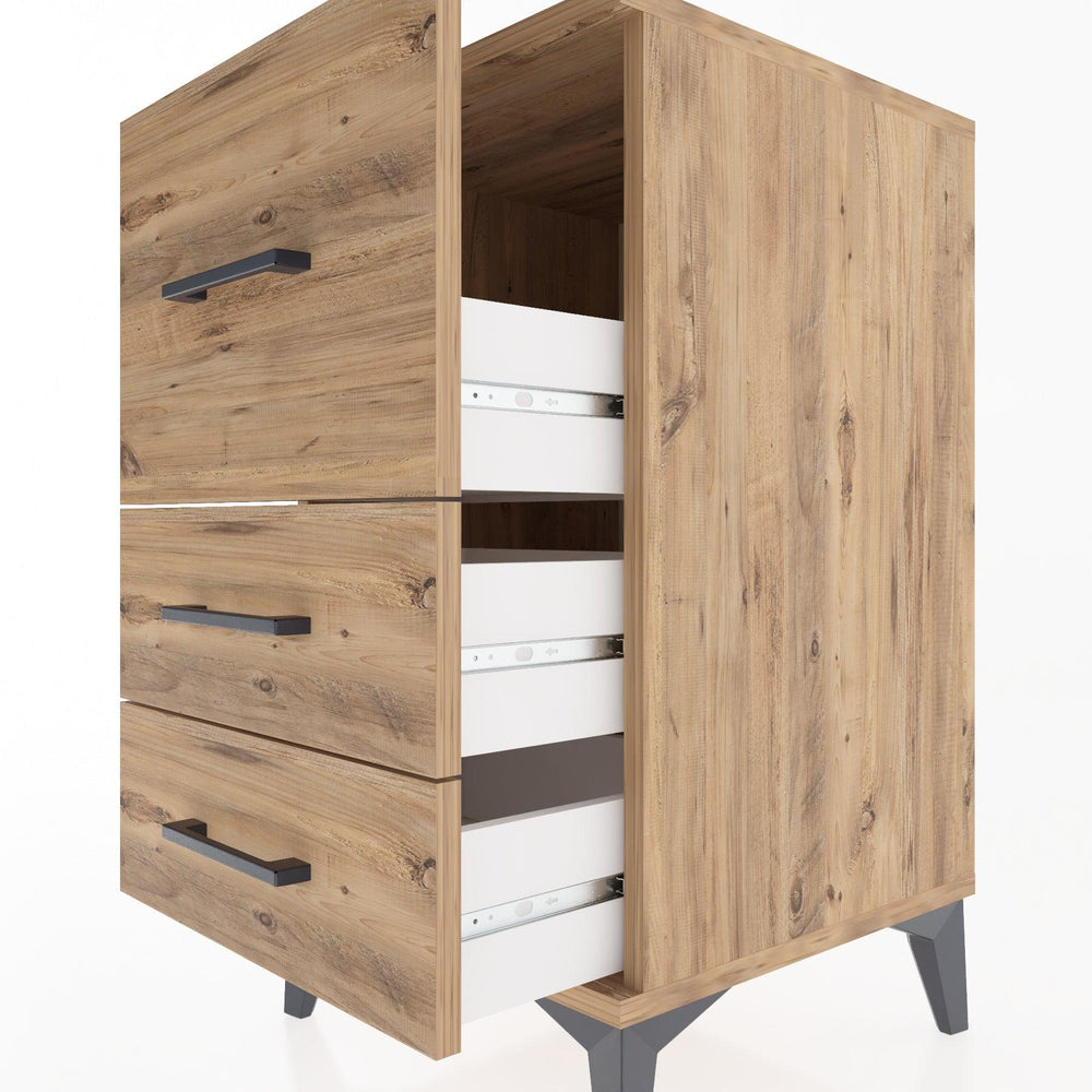 Woodntry Modular Nightstand Pine 44x44x68 cm Drawer C5-3
