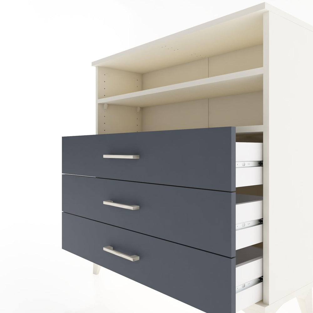 Woodntry Modüler Şifonyer Aytaşı 88x30x84 cm Çekmeceli ve Raflı CR6-1