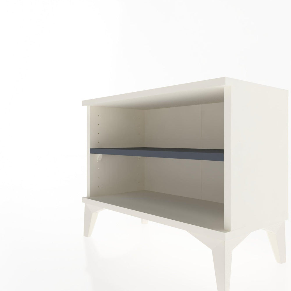 Woodntry Modular Nightstand Moonstone 60x30x36 cm with Shelf R6-1
