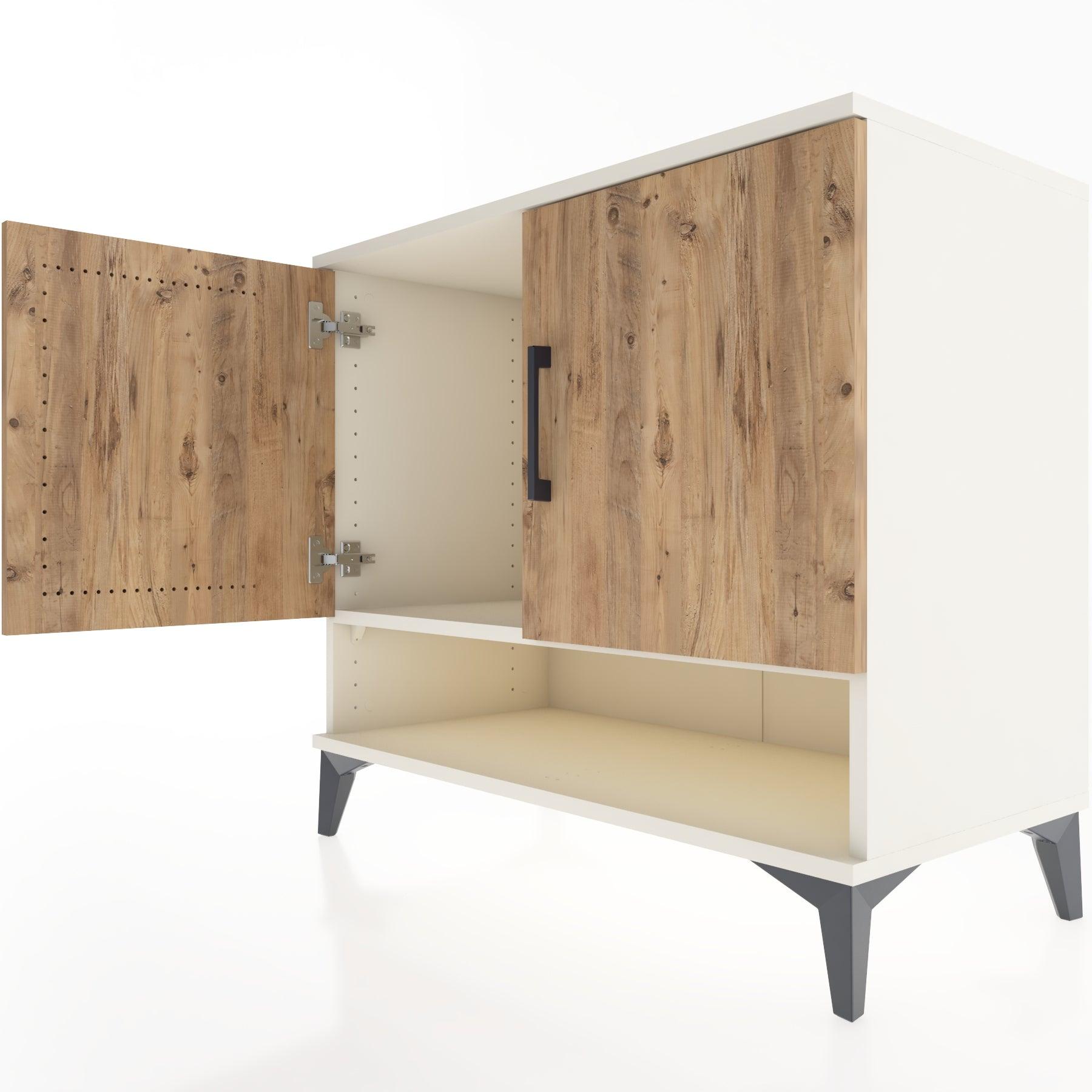 Woodntry Modüler Şifonyer Aytaşı 88x44x68 cm Kapaklı ve Raflı KR6-1