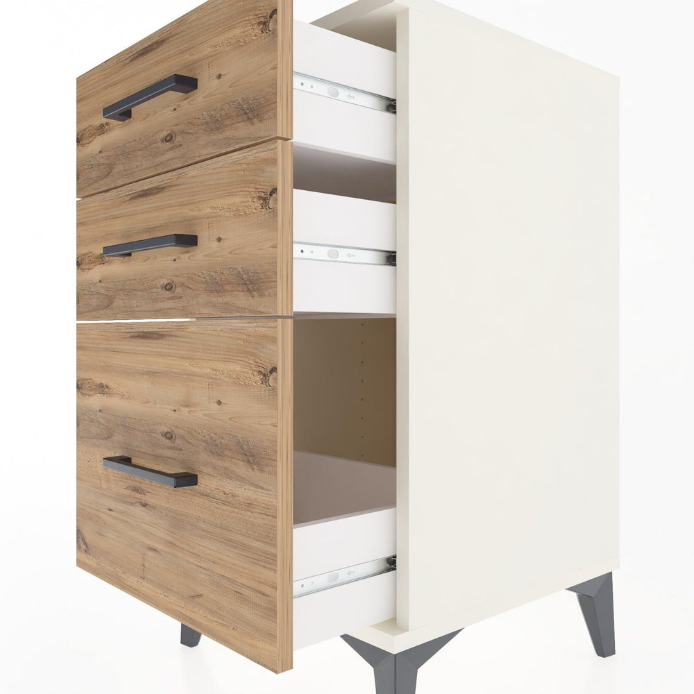 Woodntry Modular Nightstand Moonstone 44x44x68 cm Drawer C6-1