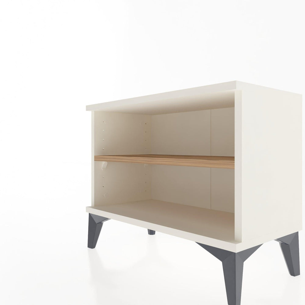 Woodntry Modular Nightstand Moonstone 60x30x36 cm with Shelf R6-1