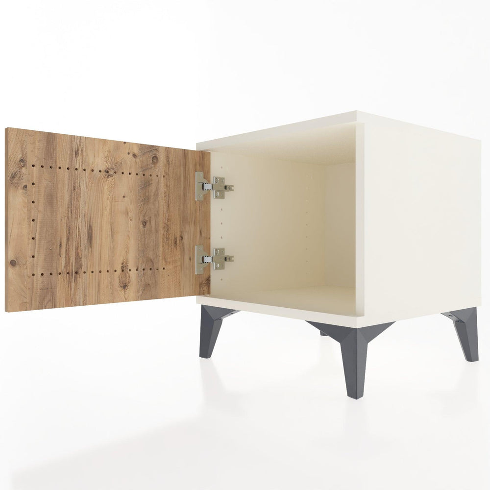 Woodntry Modular Nightstand Moonstone 44x44x36 cm With Lid K6-1