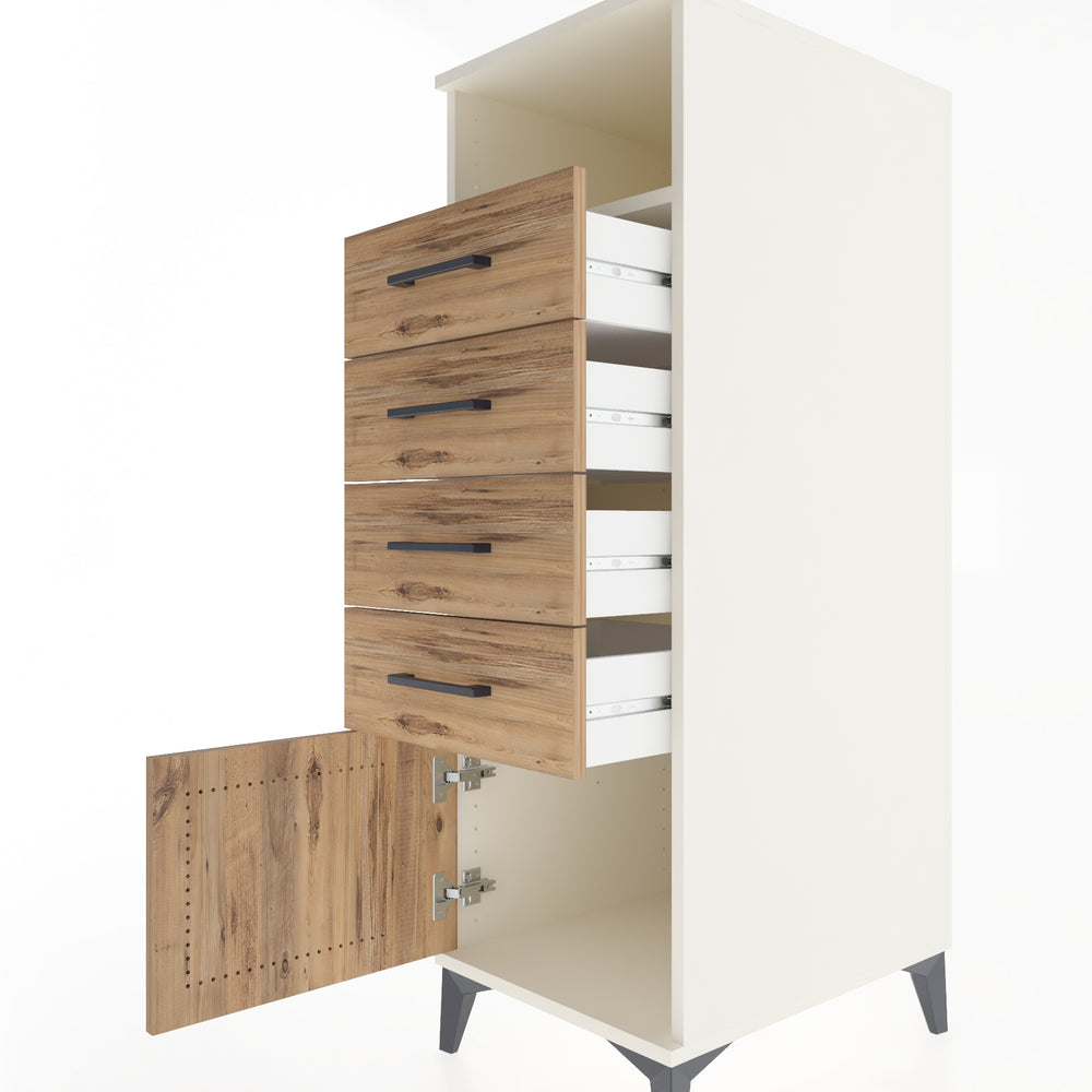 Woodntry Modular Cabinet Moonstone 44x59x122 cm Functional F56-1