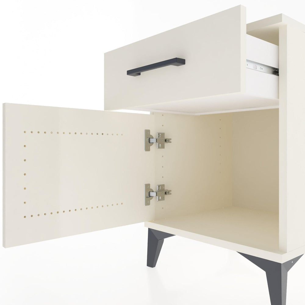 Woodntry Modular Nightstand Moonstone 44x44x52 cm with Cover and Drawer KC6-1