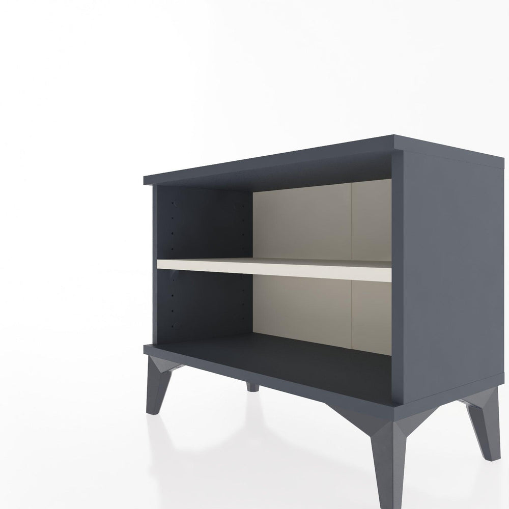 Woodntry Modular Nightstand Anthracite 60x30x36 cm with Shelf R6-2